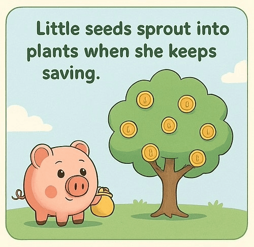 Little seeds sprout and grow.